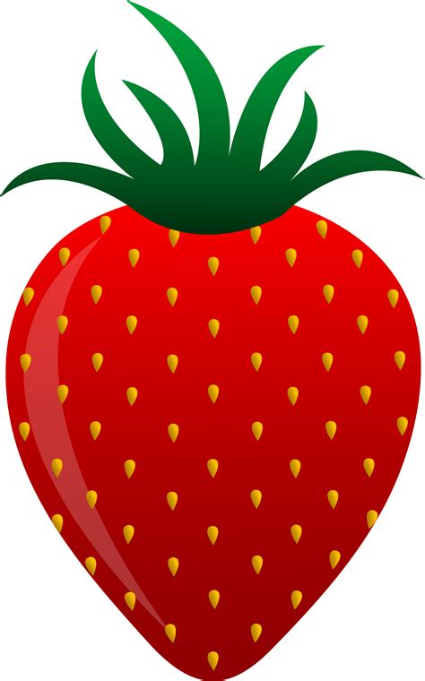 Red Strawberry Vector Art Free Clip Art