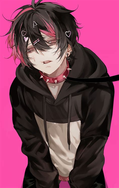 🐃nea네아ネア🐃 Nomnomnumnum Cool Anime Guys Dark Anime Guys Anime Cat Boy