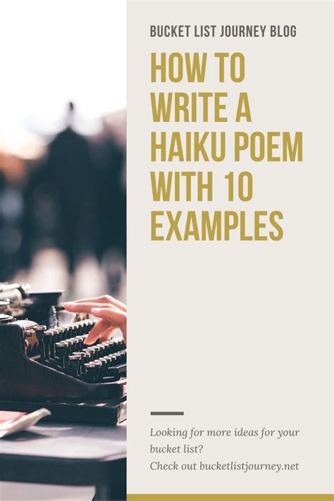 How To Write A Haiku Poem With 15 Examples