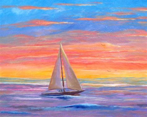 Paint And Sip Event At The Meyersville Inn Sailboat Sunset Tapinto