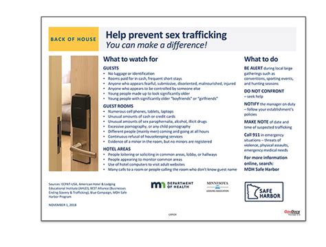 Minnesota Sex Trafficking Poster