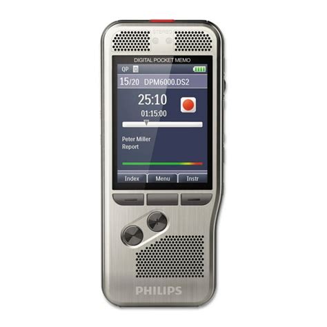 Philips Pocket Memo 6000 Digital Recorder With Push Button Operation 4