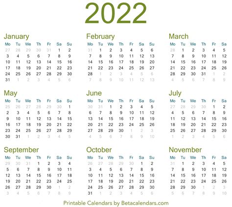 2022 Calendar Week Numbers And Dates List Of National Days Kulturaupice