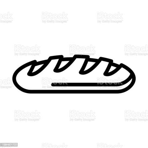 French Bread Icon From Food Collection Thin Linear French Bread Bread