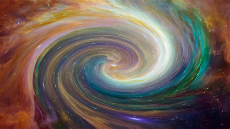 Desktop Wallpaper Art Galaxy Swirl Stars Clouds Hd Image Picture