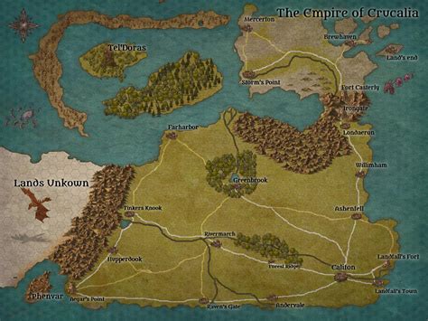 My First Dnd Map Some Names Are Very Much Inspired Or Lifted From