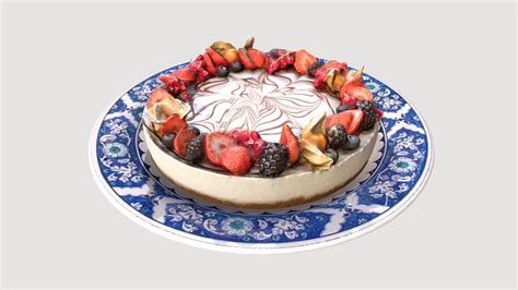 Fruit Cream Cake Download Free 3d Model By Francesco Coldesina
