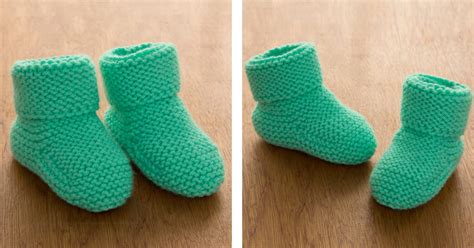 These are a perfect pair of booties for keeping the feet comfortable and warm during. Cushy Knitted Baby Booties FREE Knitting Pattern