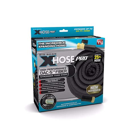25′ Xhose Pro Dac 5 High Performance Lightweight Expandable Garden Hose
