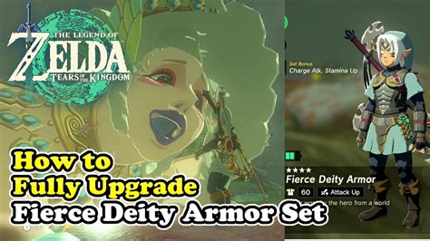 How To Fully Upgrade Fierce Deity Armor Set Zelda Tears Of The Kingdom