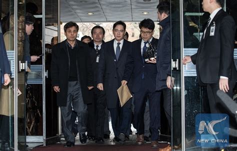 S Korean Court Issues Arrest Warrant For Samsung Heir On Bribery Charges Xinhua Englishnewscn
