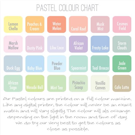 Pastel Color Chart Mbkaos Warna Pastel Palet Warna Warna Liturgi Imagesee