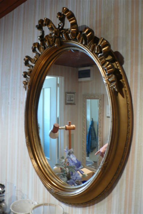 Miroir ovale ancien - Bazar Vintage / Bazar Brocante