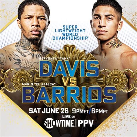Live gervonta tank davis vs mario barrios workoutesnews boxing. Gervonta "Tank" Davis VS Mario "El Azteca" Barrios PPV Code | New York's Power 105.1 FM | New ...
