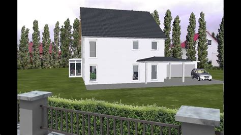 Bildergebnis für stadtvilla garage vordach. EMI-Support Fertighaus mit Garage und Vordach 2 Geschossig ...