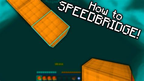 How To Speedbridge In Minecraft Tutorial Youtube