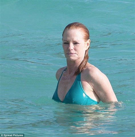 Marg Helgenberger Displays Her Enviable Bikini Body In St Barts St Barts Bikinis Green Bikini