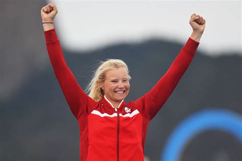 In front of her, was a big smiling dragon. Rindom to defend her Laser Radial World Championships title