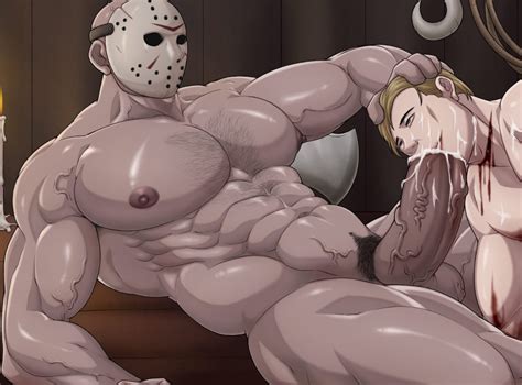 Rule 34 2males Baobaoart Blowjob Friday The 13th Gay Gay Sex Gore