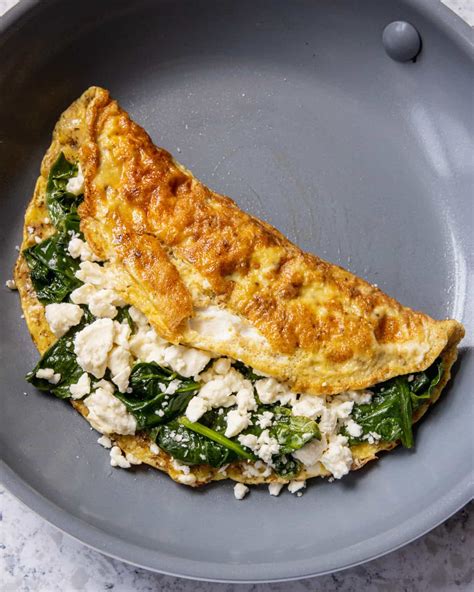 15 Minute Spinach And Feta Omelet Megan Vs Kitchen
