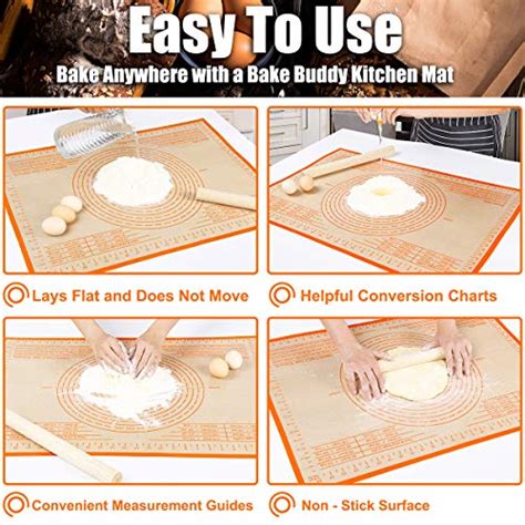 Extra Large Silicone Pastry Mat Nonstick Dough Mat With Measurement 26