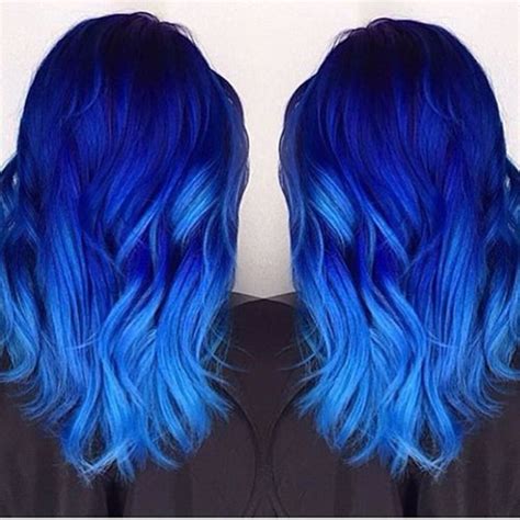This idea is a pretty creative take on the ombre style. 110 Blue Black Hair: Best Ideas with Tutorial
