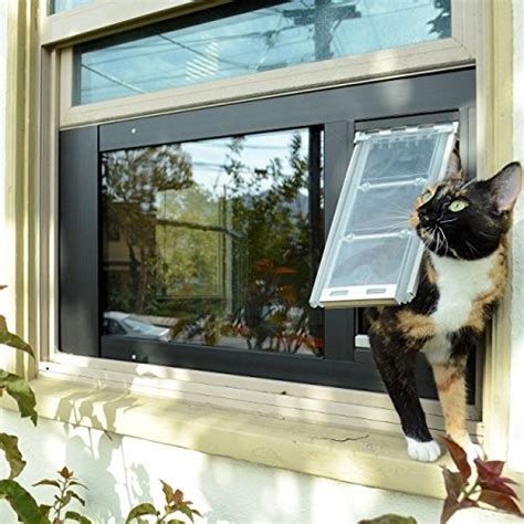 Best Window Mounted Cat Door Ideas In 2020 Cat Door Pet Door Pet Doors