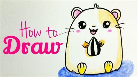 How To Draw Hamster Hamster Drawing Tutorial For Kids Step By Step
