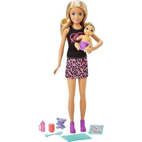 Barbie Amie De Skipper Et Bébé Blonde Cdiscount Jeux Jouets