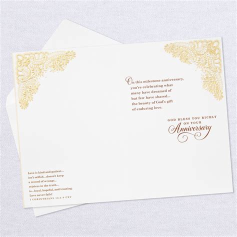 The Beauty Of Gods T Religious 50th Anniversary Card Greeting