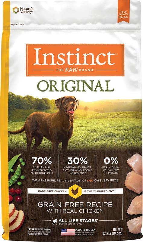 Monitor nutrition info to help meet your health goals. Instinct by Nature's Variety Original Grain-Free Recipe ...