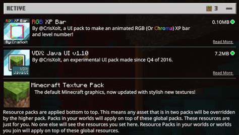 Animated Rgb Xp Bar Inv Gui Minecraft Pe Texture Packs