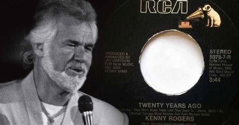 Kenny Rogers Take Us Back In Time In His Song Twenty Years Ago