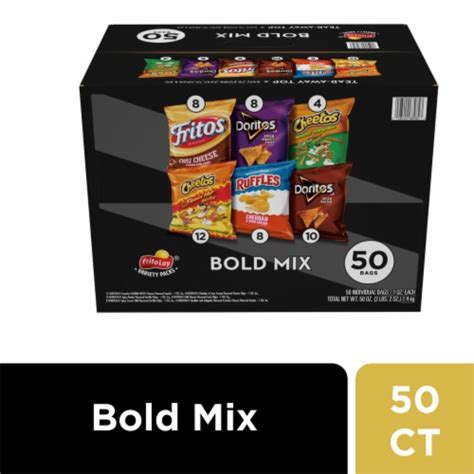Frito Lay Bold Mix Chips Variety Pack 50 Ct 1 Oz Frys Food Stores