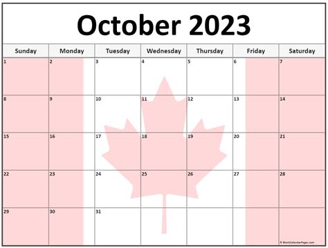 Canada Calendar 2023 Free Printable Pdf Templates Pelajaran