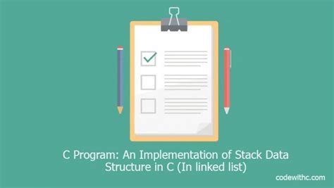 C Program An Implementation Of Stack Data Structure In C In Linked
