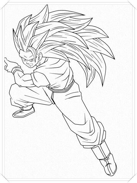 Colorear A Goku Ultra Instinto 🥇 Dibujo Imágenes