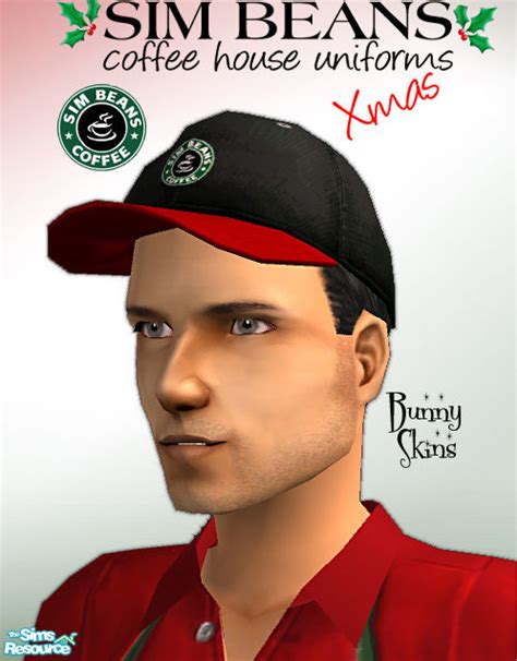 The Sims Resource Sim Beans Christmas Baseball Caps Male Black
