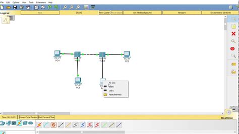 Cisco Packet Tracer Create Network Topology Using Hub And Switch And