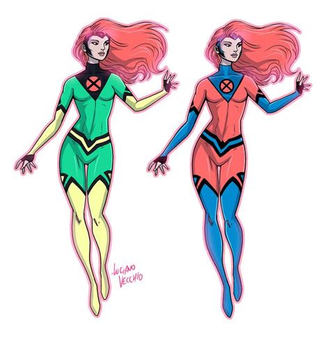 Jean Grey Redesign Alternate Palette By Lucianovecchio Marvel Jean Grey Marvel Character