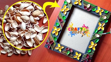 Photo Frame At Home With Waste Materials Diy Photo Frame Ideas