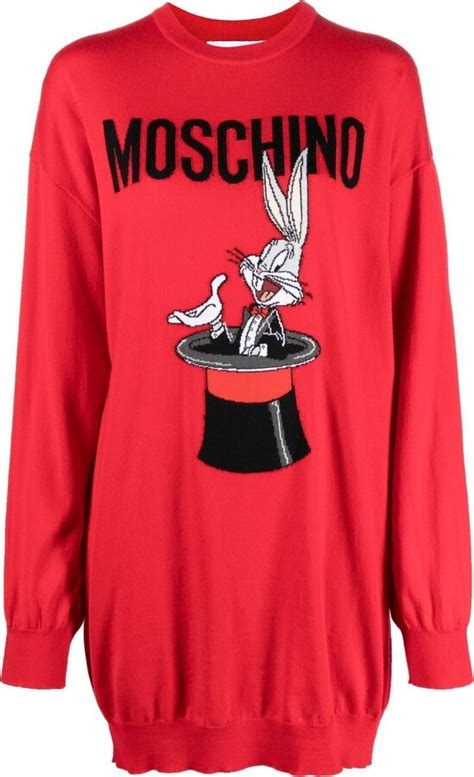 Moschino Bugs Bunny Intarsia Knit Dress Shopstyle
