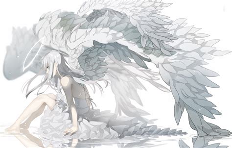 Wallpaper Girl Angel Anime Halo Images For Desktop Section арт Download