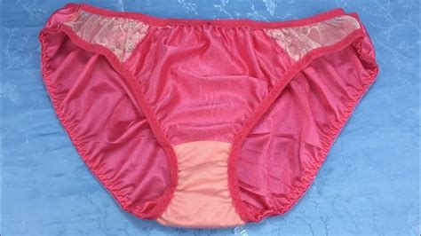 Pink Nylon Panties Panty Bikini Sexy With Lace And Ribbon Japanese Style Size 3l กางเกงในเซ็ก