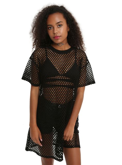 Nothin But Fishnet And Were Loving It Wear This Black Fishnet Dress