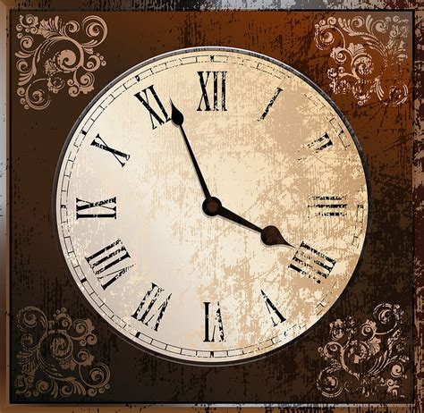 Vintage Clock Vector Ai Eps Uidownload