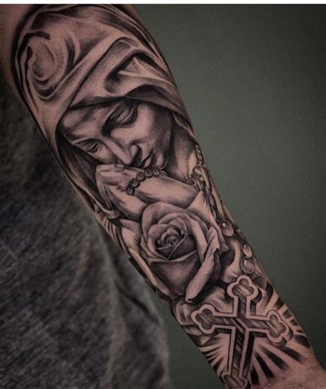 Virgin Mary Tattoo Sleevetattoos Mary Tattoo Best Sleeve Tattoos