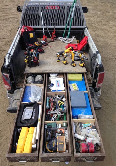 Pick Up Truck Tool Boxes Electrical Work Truck Setup