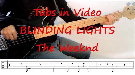 The Weeknd Blinding Lights Bass Play Along Tabs In Video Youtube