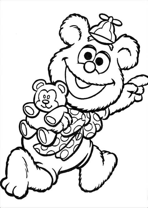 Dibujos De Baby Gonzo De Muppet Babies Para Colorear Para Colorear